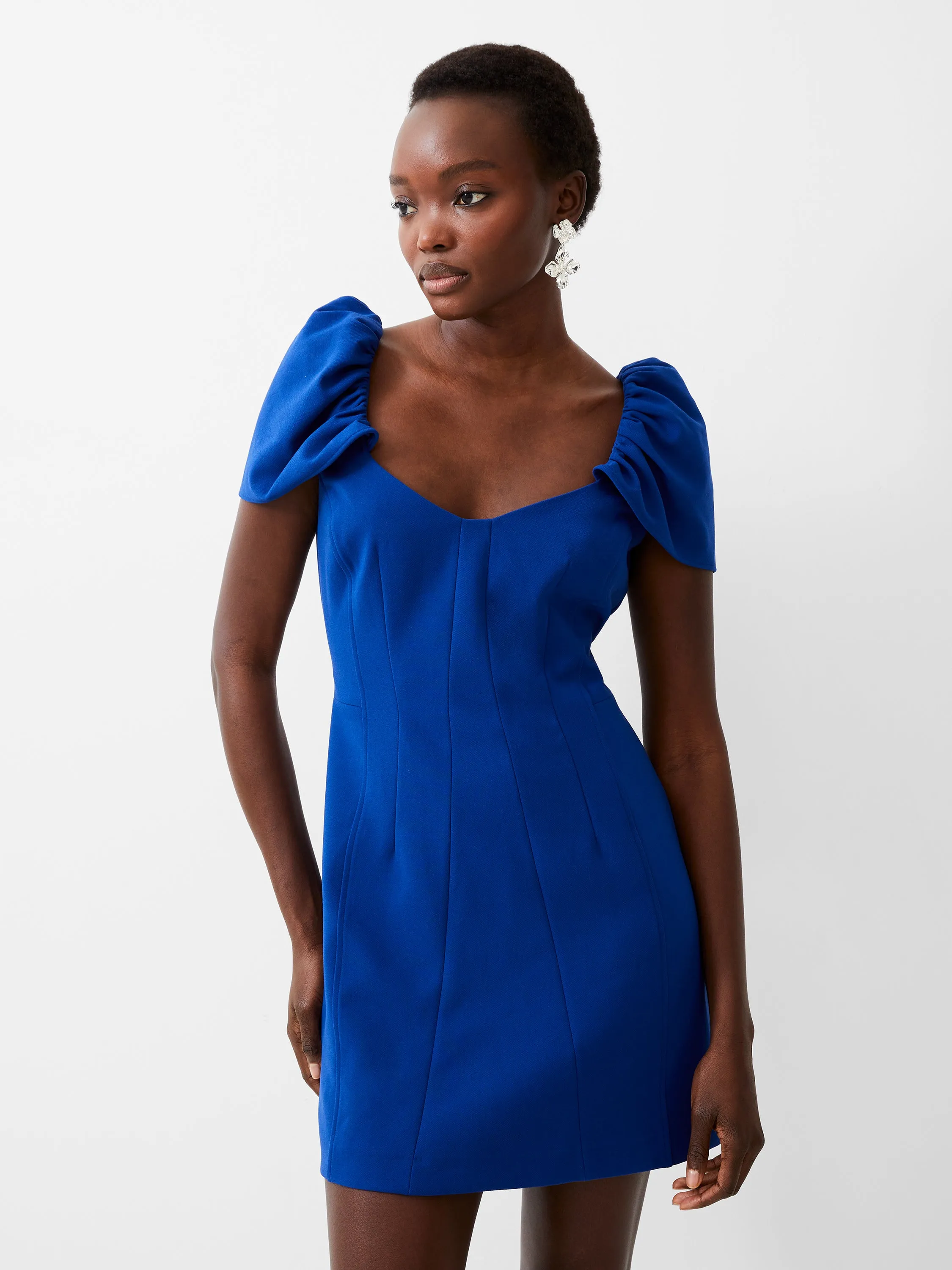 Whisper Gathered Sleeve Dress