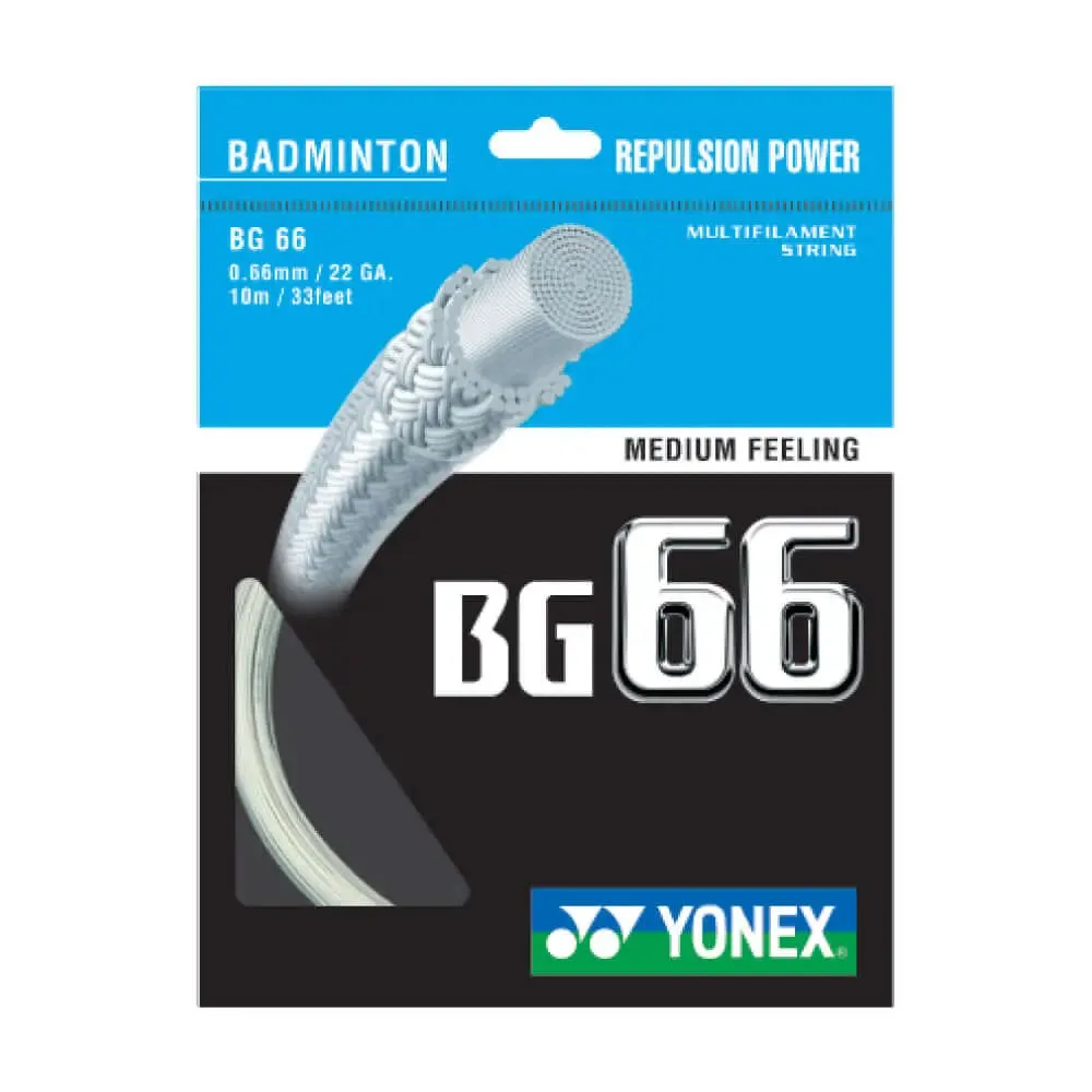 Yonex BG 66 10m Badminton String (9 Colors)