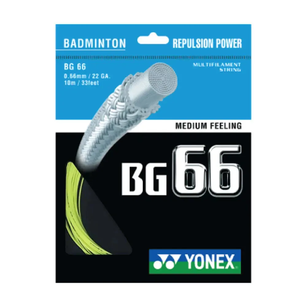 Yonex BG 66 10m Badminton String (9 Colors)