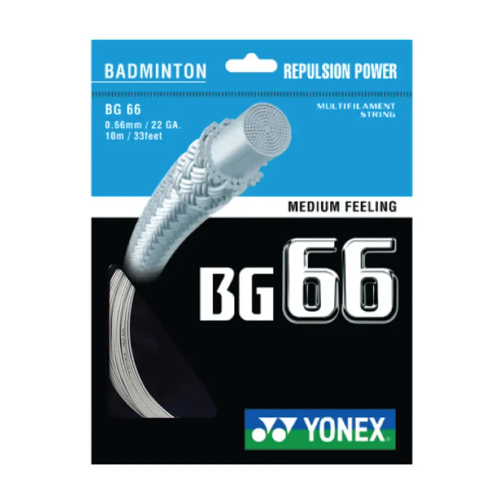Yonex BG 66 10m Badminton String (9 Colors)
