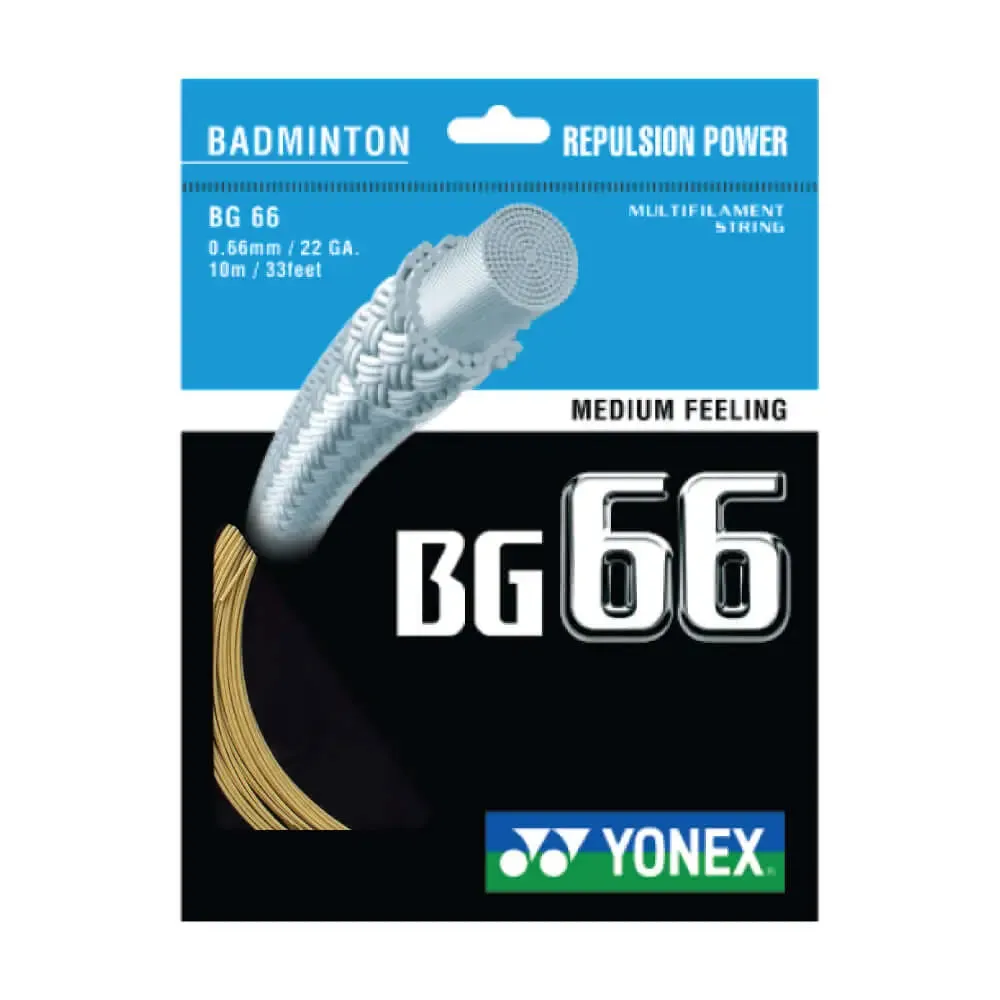 Yonex BG 66 10m Badminton String (9 Colors)