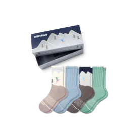 Youth Merino Wool Blend Calf Sock 4-Pack Gift Box